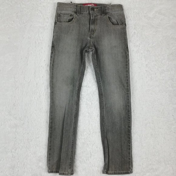 Levis Big Boys‎ Jeans 511 Skinny Gray Denim Mid Rise Stretch 26x26 1/2 - Picture 1 of 12